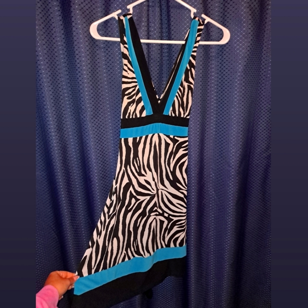 Zebra print dress
